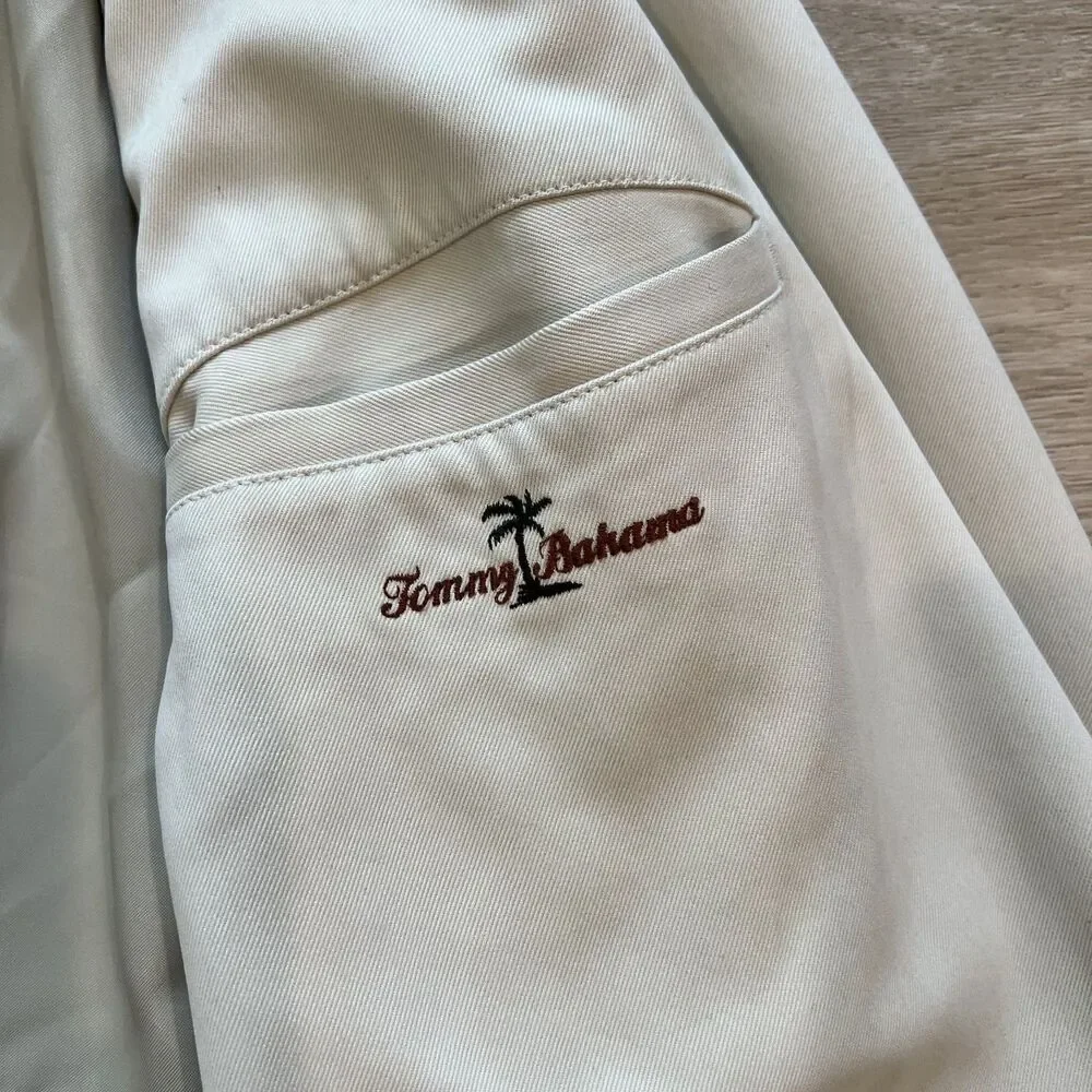 Tommy Bahama Khaki Silk Blazer Sports Coat-Size XL